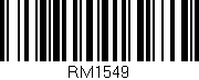 Código de barras (EAN, GTIN, SKU, ISBN): 'RM1549'