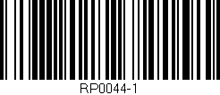 Código de barras (EAN, GTIN, SKU, ISBN): 'RP0044-1'