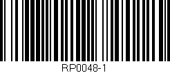 Código de barras (EAN, GTIN, SKU, ISBN): 'RP0048-1'