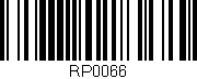 Código de barras (EAN, GTIN, SKU, ISBN): 'RP0066'