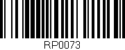 Código de barras (EAN, GTIN, SKU, ISBN): 'RP0073'