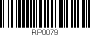 Código de barras (EAN, GTIN, SKU, ISBN): 'RP0079'