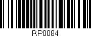 Código de barras (EAN, GTIN, SKU, ISBN): 'RP0084'