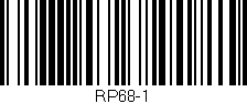 Código de barras (EAN, GTIN, SKU, ISBN): 'RP68-1'