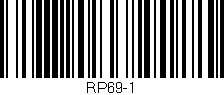 Código de barras (EAN, GTIN, SKU, ISBN): 'RP69-1'