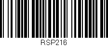 Código de barras (EAN, GTIN, SKU, ISBN): 'RSP216'