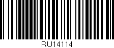 Código de barras (EAN, GTIN, SKU, ISBN): 'RU14114'