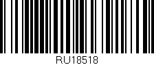 Código de barras (EAN, GTIN, SKU, ISBN): 'RU18518'