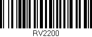 Código de barras (EAN, GTIN, SKU, ISBN): 'RV2200'