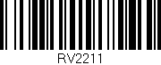 Código de barras (EAN, GTIN, SKU, ISBN): 'RV2211'