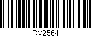Código de barras (EAN, GTIN, SKU, ISBN): 'RV2564'