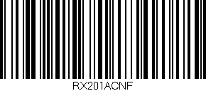 Código de barras (EAN, GTIN, SKU, ISBN): 'RX201ACNF'