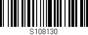 Código de barras (EAN, GTIN, SKU, ISBN): 'S108130'