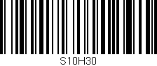 Código de barras (EAN, GTIN, SKU, ISBN): 'S10H30'
