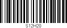 Código de barras (EAN, GTIN, SKU, ISBN): 'S12H20'