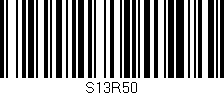 Código de barras (EAN, GTIN, SKU, ISBN): 'S13R50'