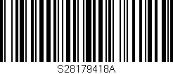 Código de barras (EAN, GTIN, SKU, ISBN): 'S28179418A'