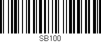 Código de barras (EAN, GTIN, SKU, ISBN): 'SB100'