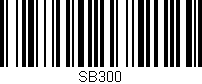 Código de barras (EAN, GTIN, SKU, ISBN): 'SB300'
