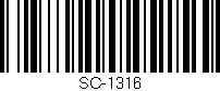 Código de barras (EAN, GTIN, SKU, ISBN): 'SC-1316'