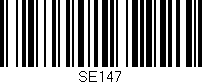 Código de barras (EAN, GTIN, SKU, ISBN): 'SE147'