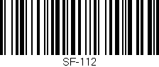 Código de barras (EAN, GTIN, SKU, ISBN): 'SF-112'
