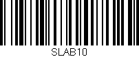 Código de barras (EAN, GTIN, SKU, ISBN): 'SLAB10'