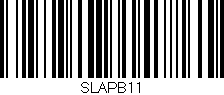 Código de barras (EAN, GTIN, SKU, ISBN): 'SLAPB11'