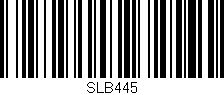 Código de barras (EAN, GTIN, SKU, ISBN): 'SLB445'