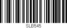 Código de barras (EAN, GTIN, SKU, ISBN): 'SLB545'