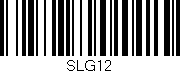 Código de barras (EAN, GTIN, SKU, ISBN): 'SLG12'