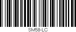 Código de barras (EAN, GTIN, SKU, ISBN): 'SM58-LC'
