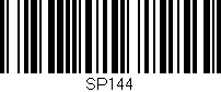 Código de barras (EAN, GTIN, SKU, ISBN): 'SP144'