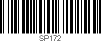 Código de barras (EAN, GTIN, SKU, ISBN): 'SP172'