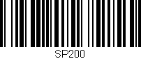 Código de barras (EAN, GTIN, SKU, ISBN): 'SP200'