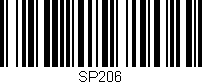 Código de barras (EAN, GTIN, SKU, ISBN): 'SP206'