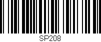 Código de barras (EAN, GTIN, SKU, ISBN): 'SP208'