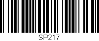 Código de barras (EAN, GTIN, SKU, ISBN): 'SP217'