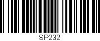 Código de barras (EAN, GTIN, SKU, ISBN): 'SP232'