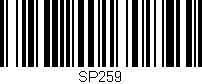 Código de barras (EAN, GTIN, SKU, ISBN): 'SP259'