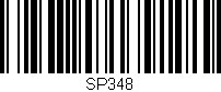 Código de barras (EAN, GTIN, SKU, ISBN): 'SP348'