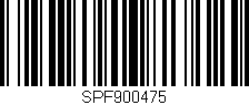 Código de barras (EAN, GTIN, SKU, ISBN): 'SPF900475'