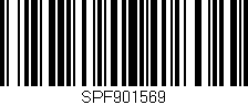 Código de barras (EAN, GTIN, SKU, ISBN): 'SPF901569'