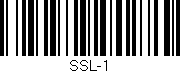 Código de barras (EAN, GTIN, SKU, ISBN): 'SSL-1'