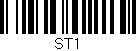 Código de barras (EAN, GTIN, SKU, ISBN): 'ST1'