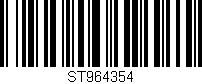 Código de barras (EAN, GTIN, SKU, ISBN): 'ST964354'