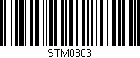 Código de barras (EAN, GTIN, SKU, ISBN): 'STM0803'