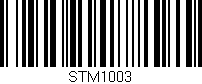 Código de barras (EAN, GTIN, SKU, ISBN): 'STM1003'