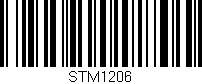 Código de barras (EAN, GTIN, SKU, ISBN): 'STM1206'