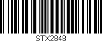 Código de barras (EAN, GTIN, SKU, ISBN): 'STX2848'